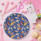 Tropisch vispatroon papieren bordje (Feest)