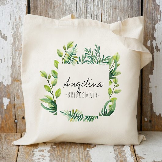 Tropisch vlam Leaf Bridesmaid Favor Tote Bag