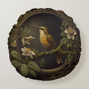 Tropisch Vogel- en Bloemkussen Kussen