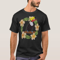 Tropisch Vogel Regenwoud Dier Bloemen Toucan