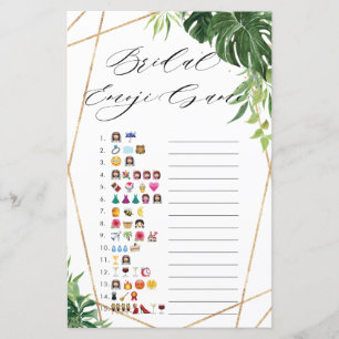 Tropisch Vrijgezellenfeest Emoji Game