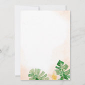 Tropisch Vrijgezellenfeest Kaart (Achterkant)