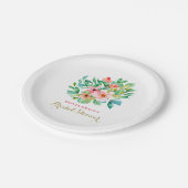 Tropisch vrijgezellenfeest op het strand papieren bordje (Gekanteld)