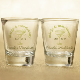 Tropisch vrijgezellenfeest voor vrouwen shot glas