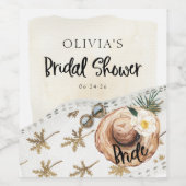 Tropisch Vrijgezellenfeest Wijnlabels Wijn Etiket (Enkel label)