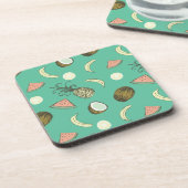 Tropisch vruchtendatroon onderzetter (Linkerzijde)