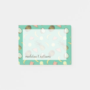 Tropisch vruchtendatroon post-it® notes