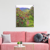 Tropisch wandelspoor canvas afdruk (Insitu (Woonkamer))