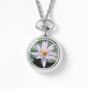 Tropisch Water Lily Horloge