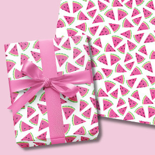 Tropisch Watermeloen Patroon Inpakpapier Vel
