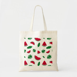 Tropisch watermeloen zomer naadloos patroon tote bag