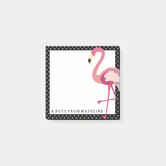 Tropisch | Waterverf Flamingo Polka Dots Post-it® Notes