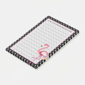 Tropisch | Waterverf Flamingo Polka Dots Post-it® Notes (Schuin)