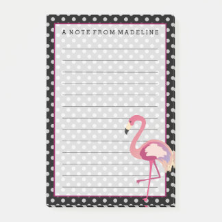 Tropisch | Waterverf Flamingo Polka Dots Post-it® Notes