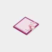 Tropisch | Waterverf Flamingo Post-it® Notes (Schuin)