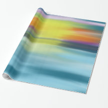 Tropisch Waterverf Ocean Sunset Wrapping Paper