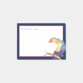 Tropisch | Waterverf Toucan Post-it® Notes (Voorkant)