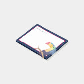 Tropisch | Waterverf Toucan Post-it® Notes (Schuin)