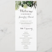 Tropisch weddenschap Flat Monstera Fern Planten Programma (Voorkant)