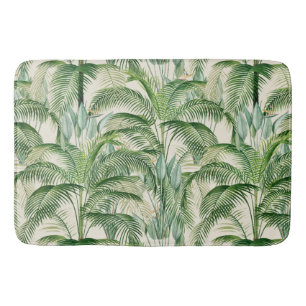 Tropisch weelderig gebladerte palmbladeren patroon badmat