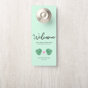 Tropisch welkom Hotel Bag Destination Wedding