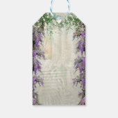 Tropisch Wisteria Paradise bij het Gouden Paleis Cadeaulabel (Achterkant)