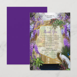 Tropisch Wisteria Paradise bij het Gouden Paleis RSVP Kaartje