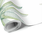 Tropisch wit cadeaupapier (Rol Hoek)