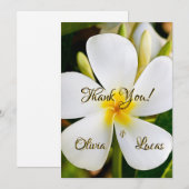 Tropisch Witte Bloem - Nieuwe Beginnen - Trouwen (Voorkant / Achterkant)