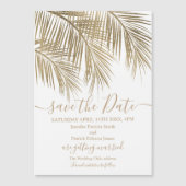 tropisch witte goudpalmboom, behalve de datum (Voorkant)