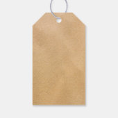 Tropisch Wreath Sandy Beach Weddenschap Bedankt Cadeaulabel (Achterkant)