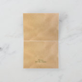 Tropisch Wreath Sandy Beach Wedding Bedankkaart (Binnen)