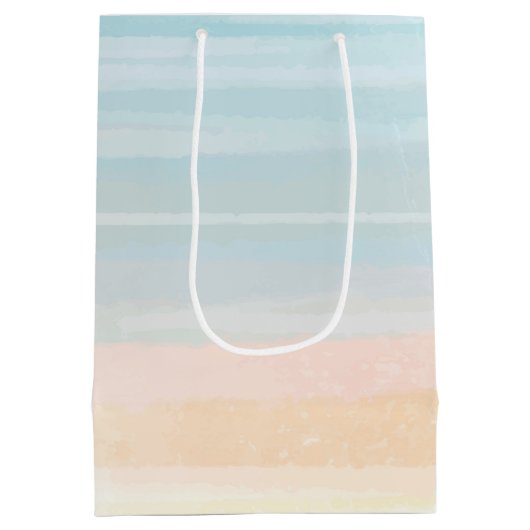 Tropisch zand Man voor pensionering Medium Cadeauzakje (Achterkant)