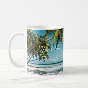 Tropisch zand strand oceaan gepersonaliseerd avont koffiemok