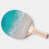 Tropisch Zand Strand Oceaan Hete buik Modern Tafeltennisbatje (Zijkant)
