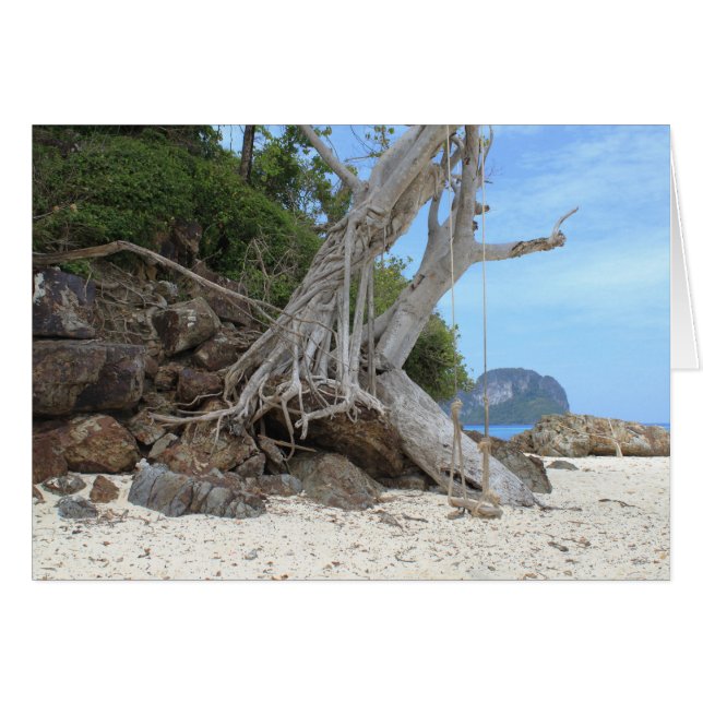 Tropisch zandstrand (Voorkant Horizontaal)