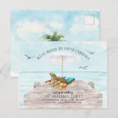 Tropisch Zee Bewegende Aankondiging Briefkaart (Voorkant / Achterkant)