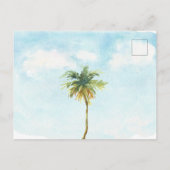 Tropisch Zee Bewegende Aankondiging Briefkaart (Achterkant)