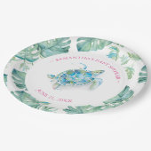 Tropisch Zee Bord Baby shower (Gekanteld)