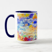 Tropisch Zee Kleurrijk Koraal Ref Diep Blauwe Ocea Mok (Links)