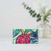 Tropisch Zee schilder Nautisch Visitekaartje (Staand voorkant)