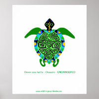 Tropisch Zee SCHILDPAD - Bedreigde diersoorten - p