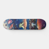 Tropisch Zee schildpad Skateboard (Horizontaal)