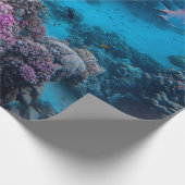 Tropisch Zee viskoraal Cadeaupapier (Hoek)