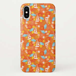 Tropisch zeilbootpatroon iPhone x hoesje