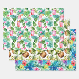 Tropisch Zomer inpakpapier Vel