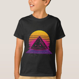 Tropisch zomerfruit van 80 jaar Retro Synthwave Su T-shirt