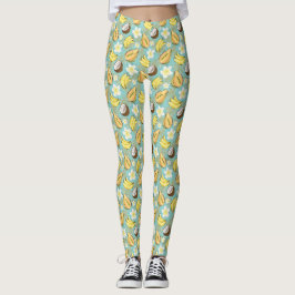 Tropisch zomerfruitpatroon leggings