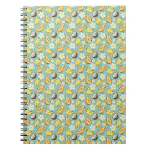 Tropisch zomerfruitpatroon notitieboek