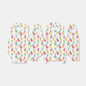 Tropisch zomerkananaseppatroon bedankdoosjes (Uitgevouwen)